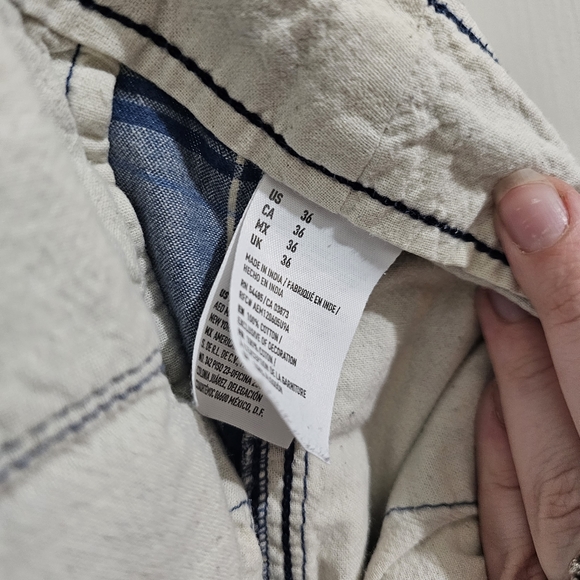 American Eagle outfitters men's plaid prep shorts size 36 - Picture 3 of 4